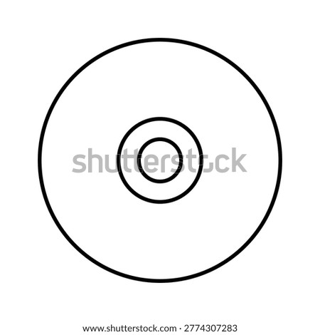 Disc Vector icon which can easily modify or edit
