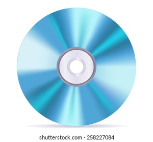 Disc. Vector Illustration isolated  on white background.