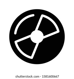 disc vector thin line  icon 