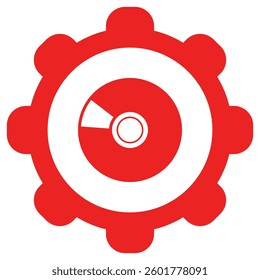 Disc and wheel on white