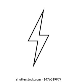 Discharge current black on a white background, vector illustration for design.