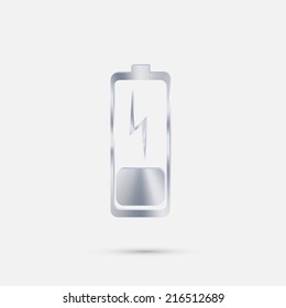 discharged battery.