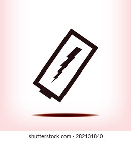 discharged battery icon