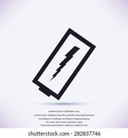 discharged battery icon