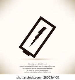 discharged battery icon