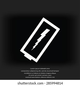 discharged battery icon