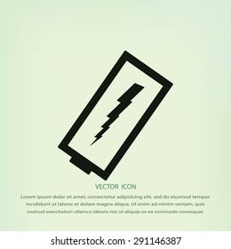 discharged battery icon