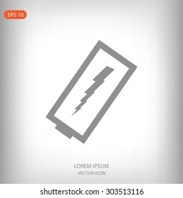 discharged battery icon