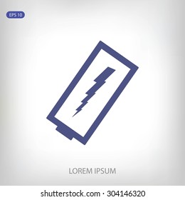discharged battery icon
