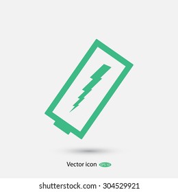 discharged battery icon