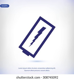 discharged battery icon