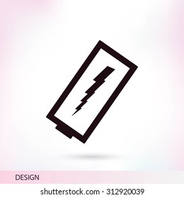 discharged battery icon