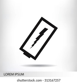 discharged battery icon
