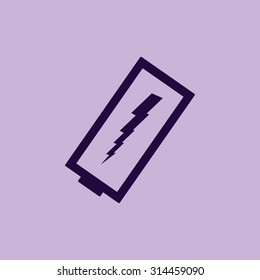 discharged battery icon