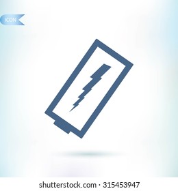 discharged battery icon