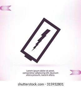 discharged battery icon