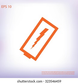 discharged battery icon