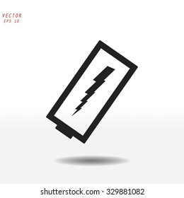 discharged battery icon