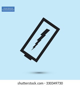 discharged battery icon
