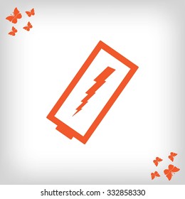 discharged battery icon