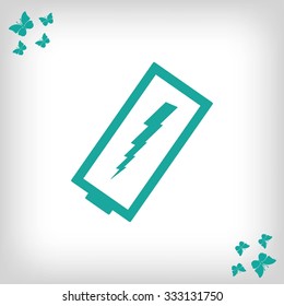 discharged battery icon