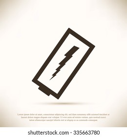 discharged battery icon