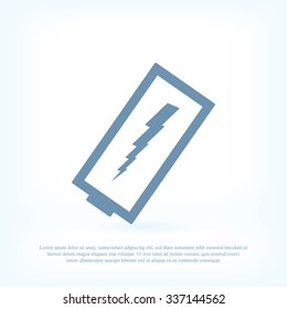 discharged battery icon