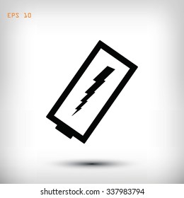 discharged battery icon
