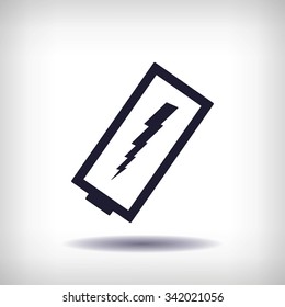 discharged battery icon