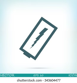 discharged battery icon