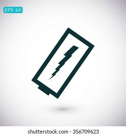 discharged battery icon