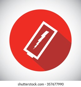 discharged battery icon