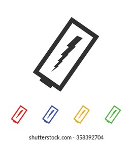 discharged battery icon