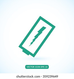 discharged battery icon