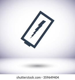 discharged battery icon