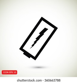 discharged battery icon