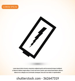 discharged battery icon