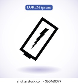 discharged battery icon