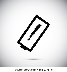 discharged battery icon
