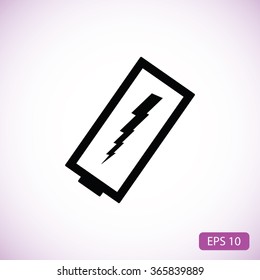 discharged battery icon