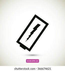 discharged battery icon