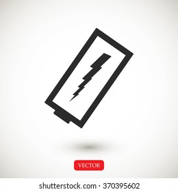 discharged battery icon