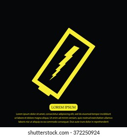 discharged battery icon