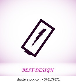 discharged battery icon