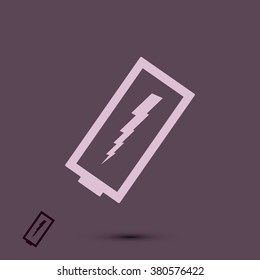 discharged battery icon