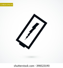 discharged battery icon