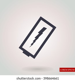 discharged battery icon