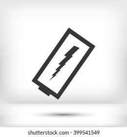discharged battery icon