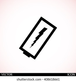 discharged battery icon