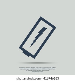 discharged battery icon